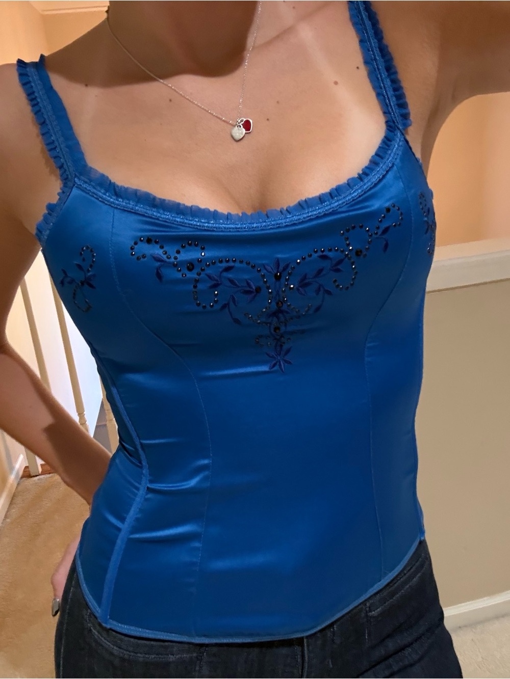 Vintage Victoria's Secret "Sexy Little Things" Satin Corset Top